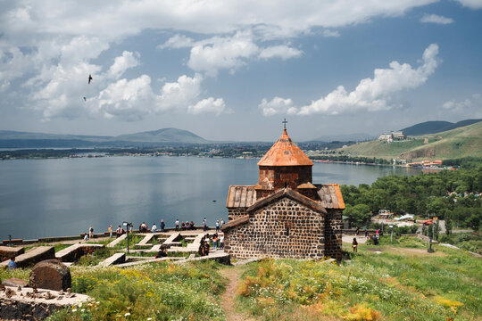 Sevanavank , a monastery on the northwestern shore of Lake Sevan, Geharkunik Province, Armenia