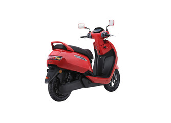 red motor scooter or red scooty 