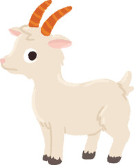 cute goat cartoon