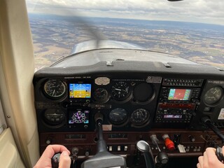 cockpit of airplane
