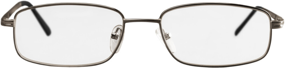 A metal easy human eyeglasses