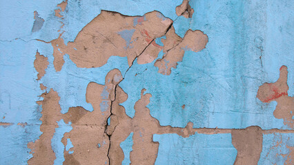 texture painted wall with crack. Background