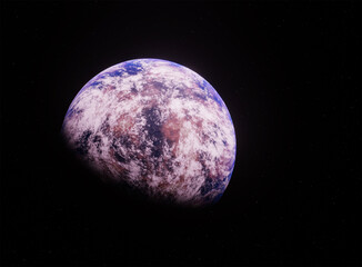 Planet, space, 3d illustration, 3d rendering