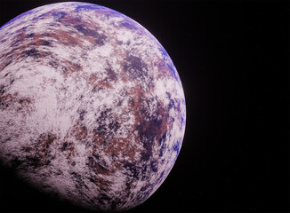 Planet, space, 3d illustration, 3d rendering