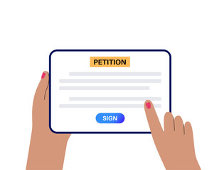 Petition signing process