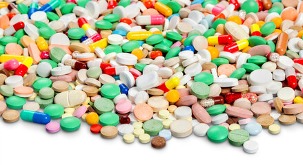 Fototapeta na wymiar Pills, Capsules and Tablets