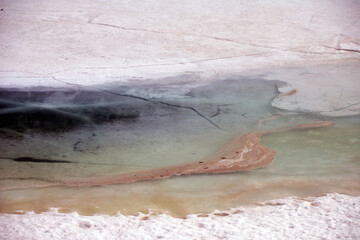 Cracked Ice on River