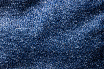 Close up of pair of blue jeans