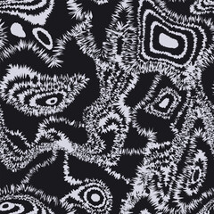 Seamless texture. Fabric with rough lines. Boho ornament. 