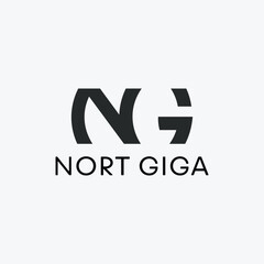 Initial letter NG, Creative GN logo design, monogram logo
