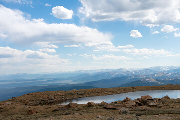 mountain landscape with sky and clouds Colorado
