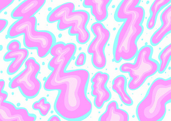 Ilustración fondo vintage retro psicodélica