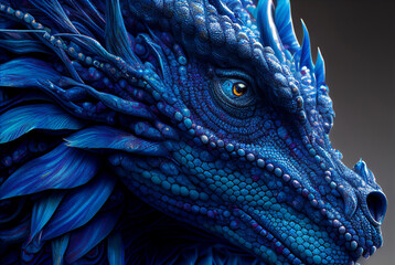 Majestic fantasy dragon background/desktop/wallpaper, magic fairy tale art, digital art, generative AI