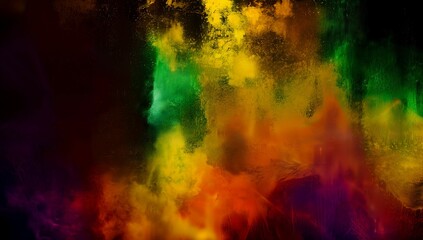 Fototapeta premium (4K) Dark Abstract Colorful wallpaper/backgound AI