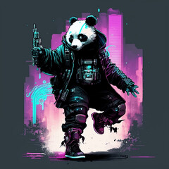 Streetwear Panda 1.0 - Generated in AI