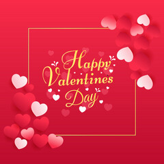 Valentine's day background or happy valentine day  template