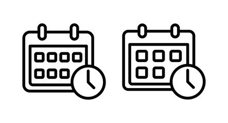 Calendar icon vector illustration. Calender sign and symbol. Schedule icon symbol