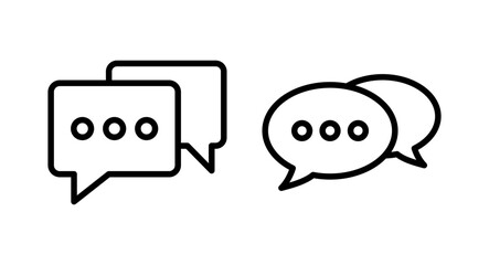 Chat icon vector illustration. speech bubble sign and symbol. comment icon. message
