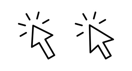 Click icon vector illustration. pointer arrow sign and symbol. cursor icon