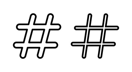 Hashtag icon vector illustration. hashtag sign and symbol