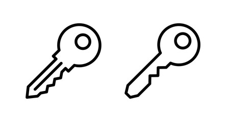 Key icon vector illustration. Key sign and symbol.