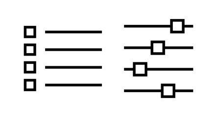 Fototapeta premium Menu Icon vector illustration. web menu sign and symbol. hamburger menu symbol