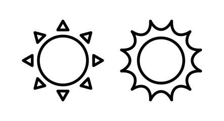 Sun icon vector illustration. Brightness sign and symbol.