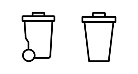 Trash icon vector illustration. trash can icon. delete sign and symbol.