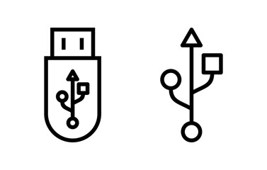 Usb icon vector illustration. Flash disk sign and symbol. flash drive sign.