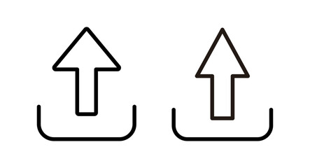 Upload icon vector illustration. load data sign and symbol
