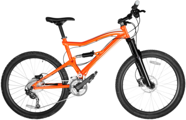 The sport modern mountain bike