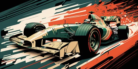 Foto op Canvas Formula 1 car, F1 car, Generative AI   © Melih