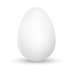 Egg isolated on white background.Egg template.Realistic Egg