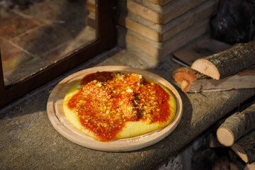 corn, italian, mushroom, rustic, cookery, vegetable, hot, maize, vegetarian, horizontal, tradition, nourishment, vegan, grain, health, thick, white, bone, course, fire, no people, plain, warm, aliment