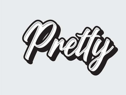 prety word logo exclusive design inspiration