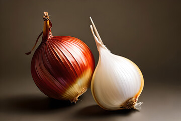 onions on a background