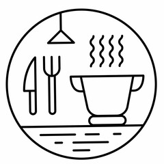 Cooking icon illustration ,kitchen vector
