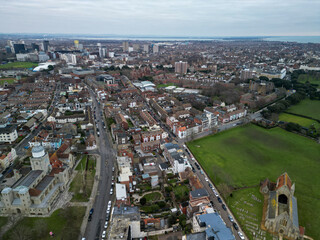Portsmouth Aerial View, Shot with Mini 3 Pro