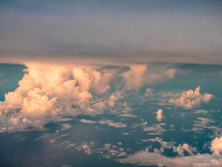 clouds over the city