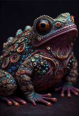 Frog art. Generative AI