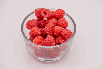 Ripe red Raspberries 