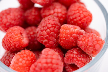 Ripe red Raspberries 