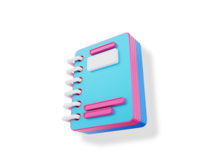 Book icon 3D png