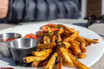 Lunch in Aspen Colorado, Fries of Colorado