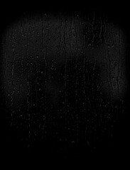 Black wet background, Raindrops for overlaying on window. Royalty high-quality free stock photo...