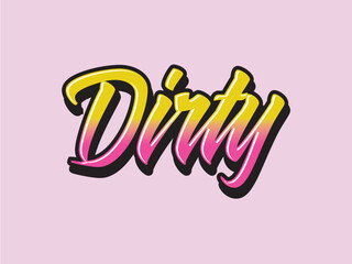 Dirty wordmark logo