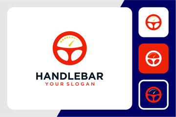handlebar logo design with automotive and repair