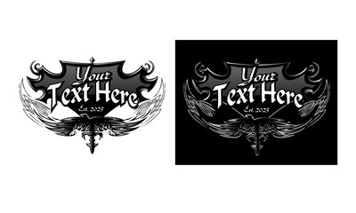 Motorcycle Hot Rod Style Sign Blank