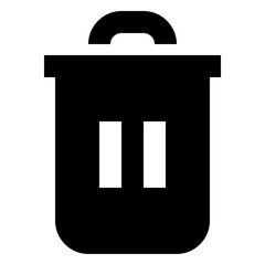 Trash glyph icon
