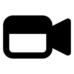 Naklejka premium Video glyph icon